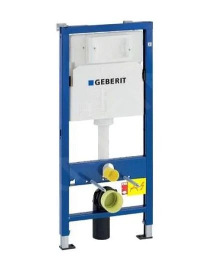 Geberit Duofix - Set Voorwandinstallatie, Closet Alpha Met WC-zitting, Bedieningsplaat Delta50, Alpine Wit 458.103.00.1 NR4 - Afbeelding 3