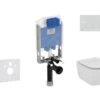 Ideal Standard ProSys - Toiletset- Inbouwreservoir, Closet, WC-zitting Tesi, Oleas M1 Bedieningsplaat, Aquablade, Softclose, Wit ProSys80M SP76