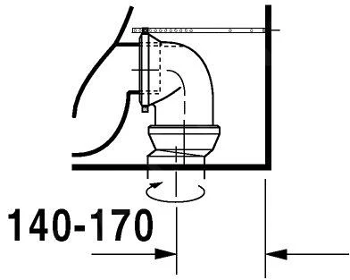 Duravit Starck 2 - Staande Duoblokpot, Wit 2145090000 - Afbeelding 9