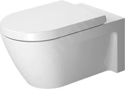 Duravit Starck 2 - Hangend Toilet, Met WonderGliss, Wit 25330900001