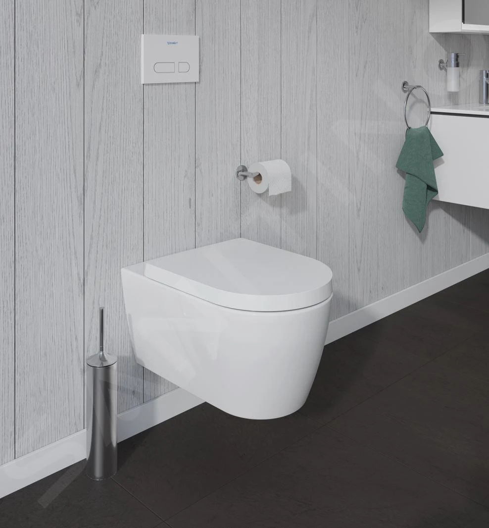Duravit ME By Starck - Wandcloset, Rimless, Met WonderGliss, Alpine Wit 25290900001 - Afbeelding 6