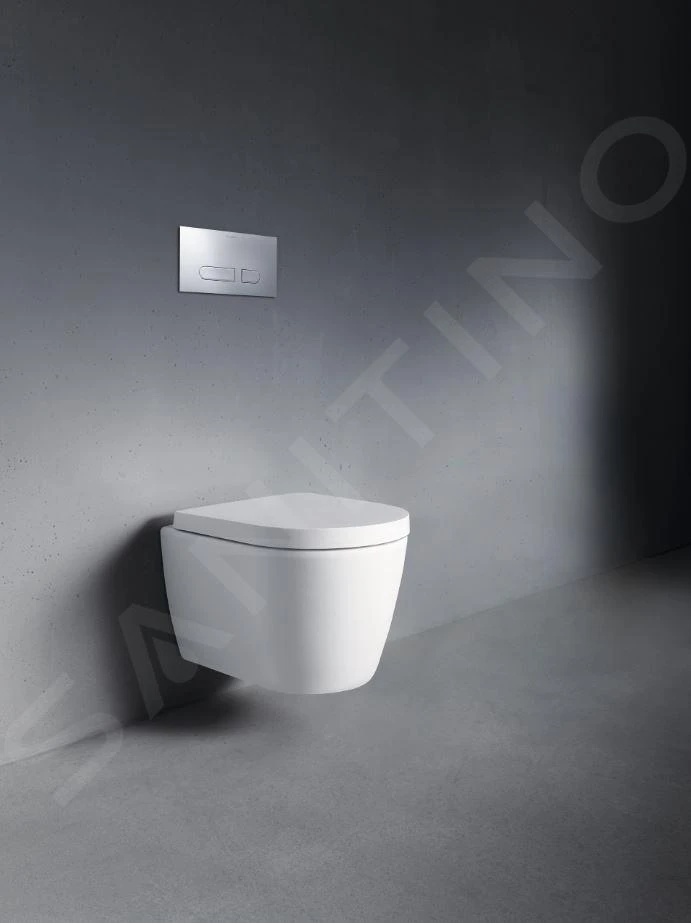 Duravit ME By Starck - Hangend Toilet Compact, Rimless, Wit/mat Wit 2530092600 - Afbeelding 3