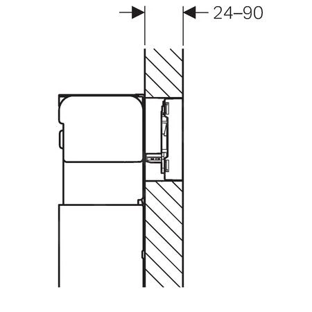 Geberit Omega60 - OMEGA 60 Bedieningsplaat, Zwart 115.081.SJ.1 - Afbeelding 3