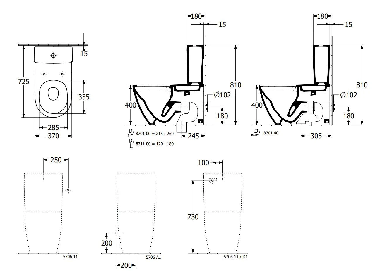 Villeroy & Boch Subway 3.0 - Duoblok Pot Viclean, TwistFlush, Alpine Wit 4672T001 - Afbeelding 2
