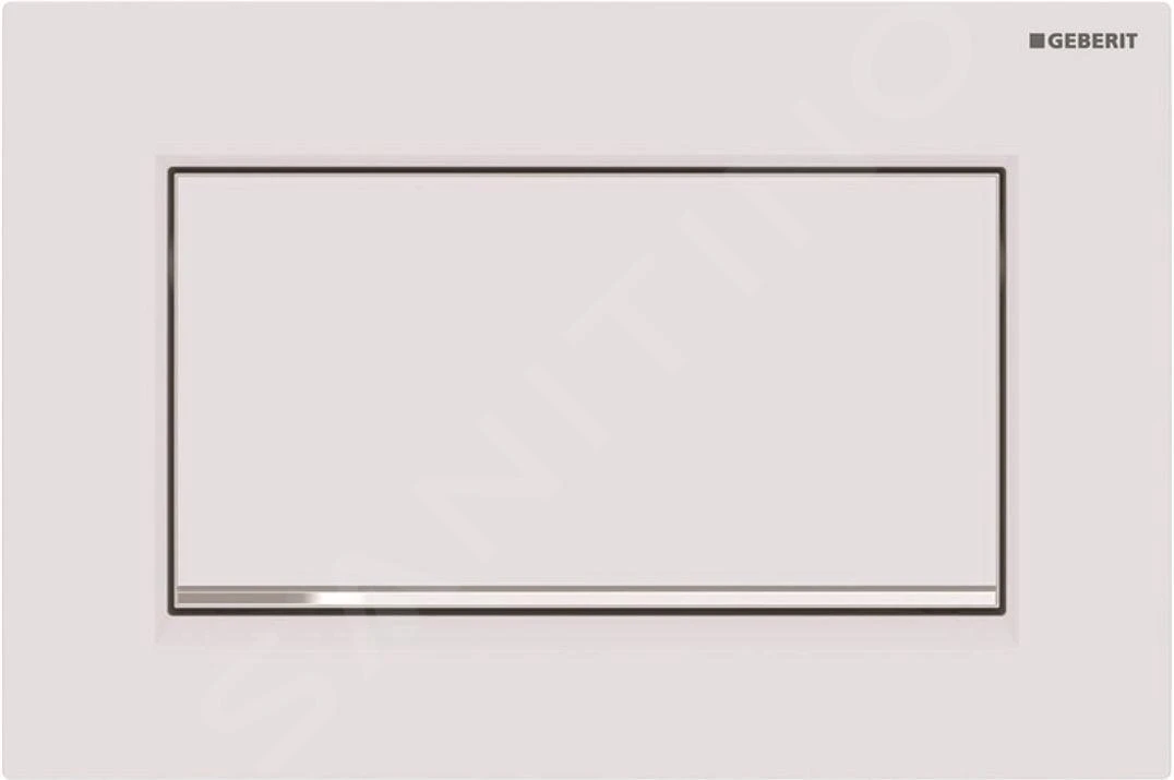 Geberit Sigma30 - Bedieningsplaat, Wit Mat/chroom 115.893.JT.1
