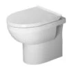 Duravit DuraStyle Basic - Staand Toilet Met SoftClose Wc Bril, Afval Aan De Achterkant, Rimless, Alpine Wit 41840900A1