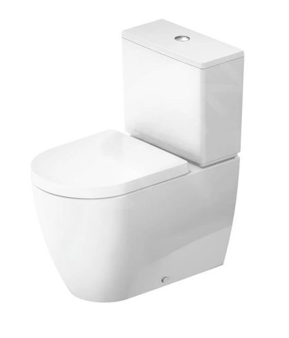 Duravit ME By Starck - Duoblokpot, Vario Afvoer, Rimless, WonderGliss, Wit 20050900001
