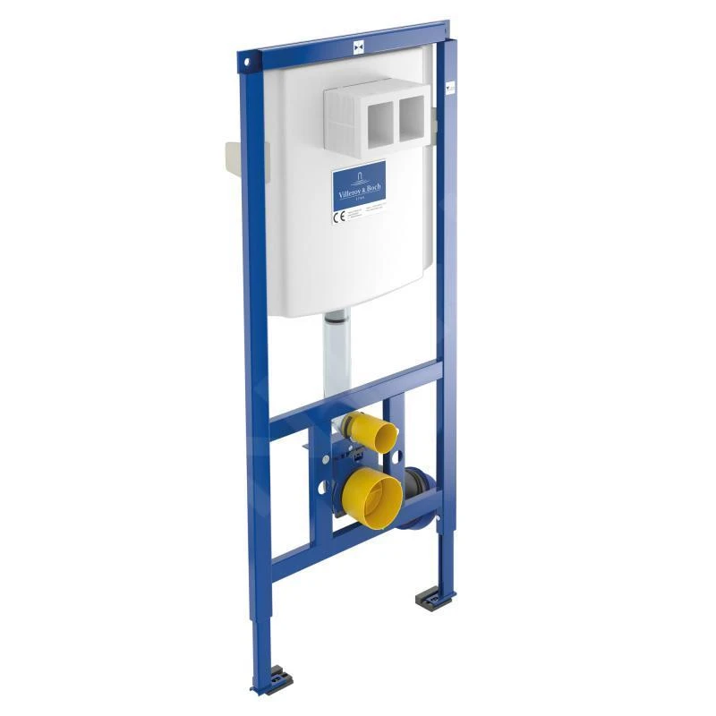 Villeroy & Boch O.novo - ViConnect Voorwandinstallatie Set, Toiletpot Inclusief Wcbril, DirectFlush, SoftClosing, E200 Spoelknop, Glanzend Chroom 5660D201 - Afbeelding 3