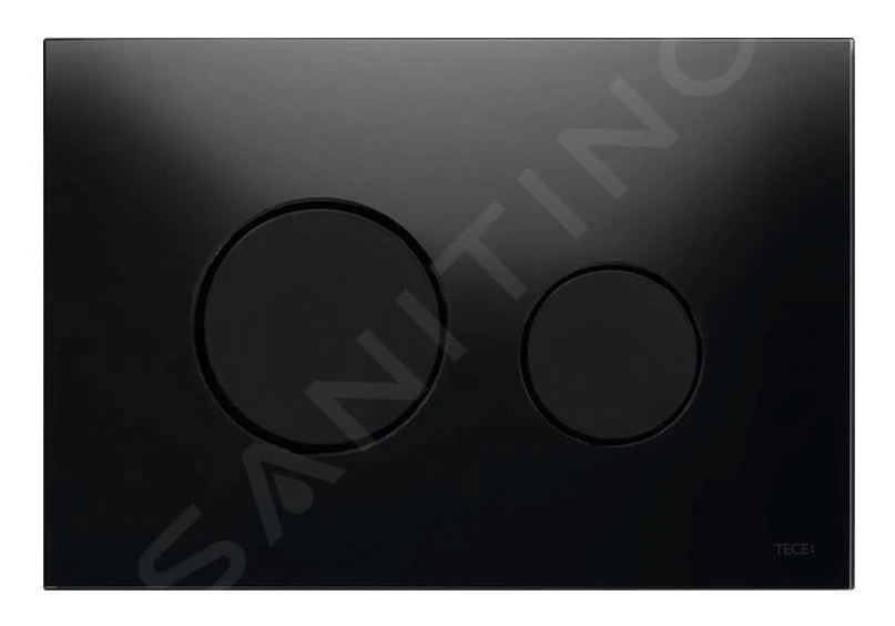 Tece TECEloop - Bedieningsplaat, Zwart Glas/zwart 9240657