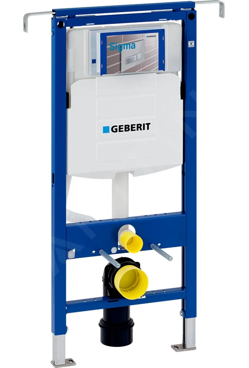 Geberit Duofix - Set Voorwandinstallatie, Closet Alpha Met WC-zitting, Bedieningspaneel Sigma01, Mat Chroom 111.355.00.5 NR3 - Afbeelding 3