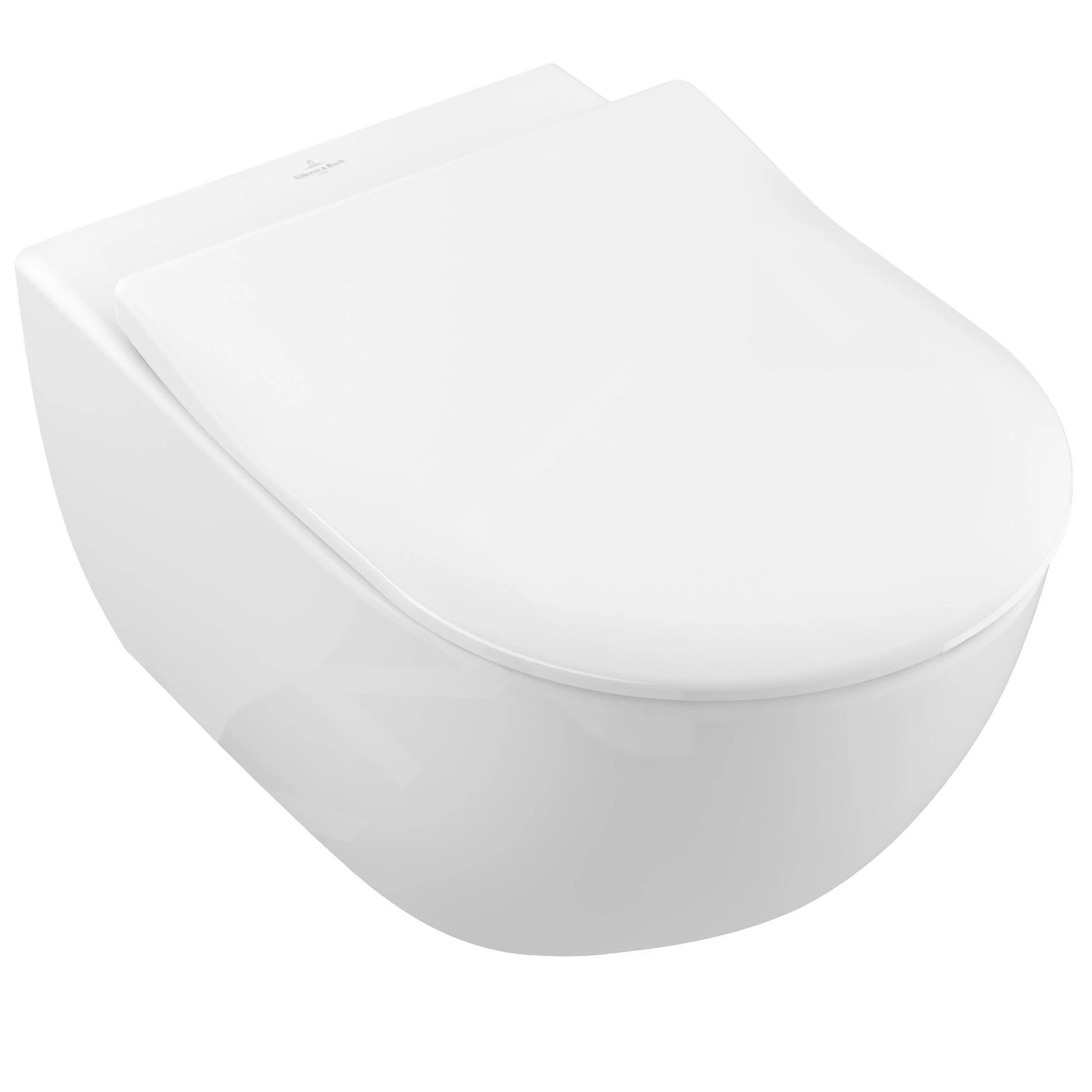 Geberit Duofix - Toiletset Met Sigma50 Bedieningsplaat, Alpine Wit + Villeroy Boch Hangend Toilet En Wc Bril, DirectFlush, SoftClose, CeramicPlus 111.355.00.5 NI8 - Afbeelding 3