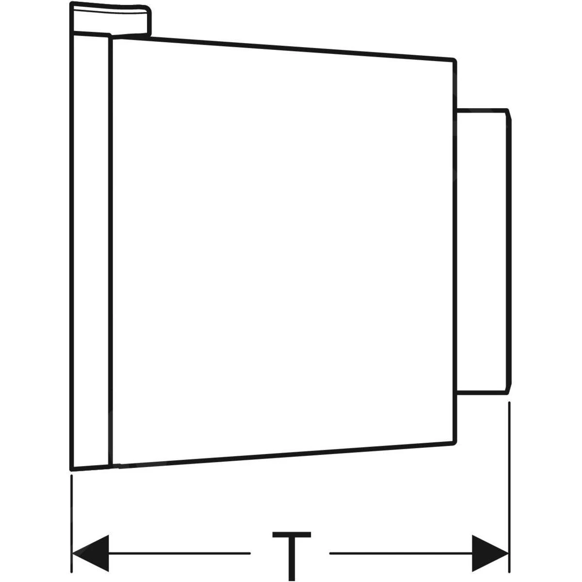 Geberit Spoelsystemen - Afstandsbediening Type 01, Pneumatisch, Voor 2-toets Spoeling, Alpine Wit 116.048.11.1 - Afbeelding 3