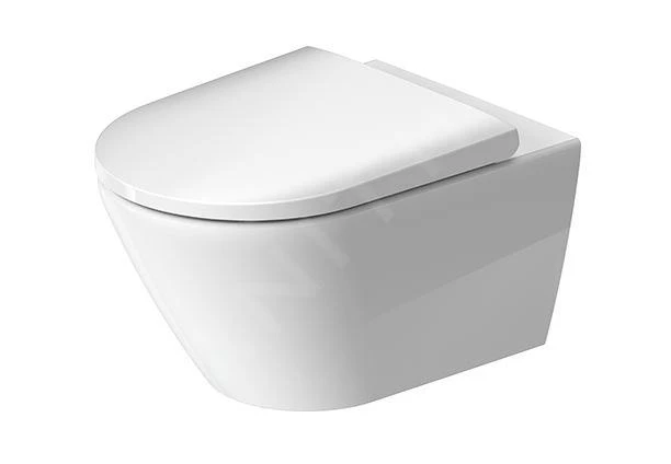 Duravit D-Neo - Hangend Toilet Met SoftClose Wc Bril, Rimless, Wit 45770900A1
