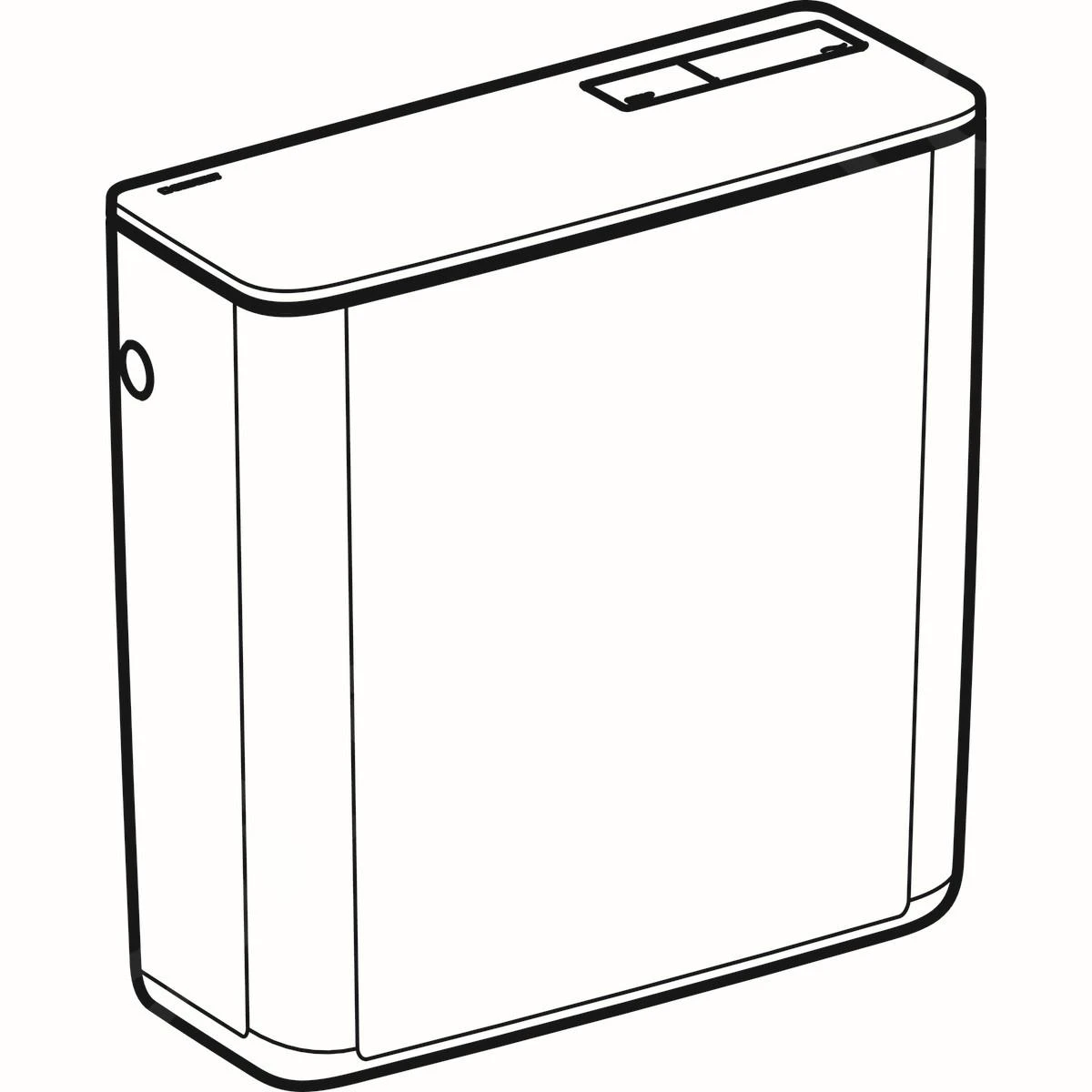 Geberit Toebehoren - Spoelreservoir, Watertoevoer Zijkant/achterkant, Alpine Wit 128.000.11.5 - Afbeelding 3