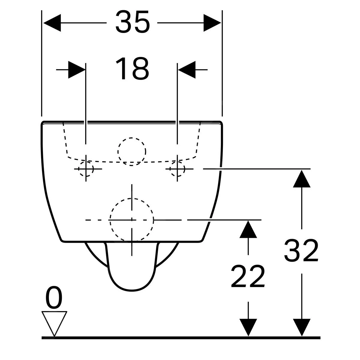 Geberit ICon Xs - Hangend Toilet, 350x490 Mm, Wit 204030000 - Afbeelding 2