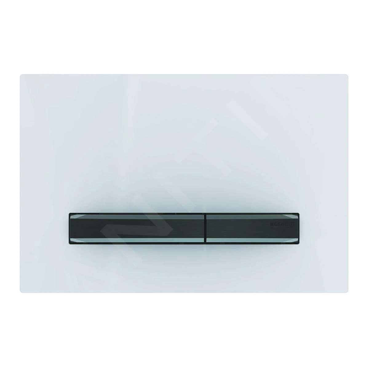 Geberit Sigma50 - Bedieningsplaat, Dual Flush Spoeling, Wit/zwart Chroom 115.671.11.2