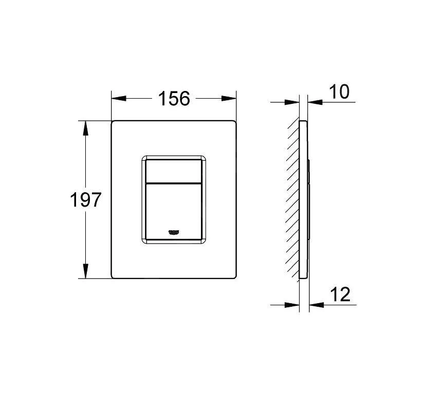 Grohe Even - Bedieningspaneel, Alpine Wit 38966SH0 - Afbeelding 2