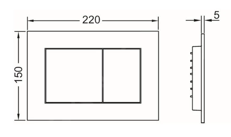 Tece TECEnow - Bedieningsplaat, Wit 9240400 - Afbeelding 2