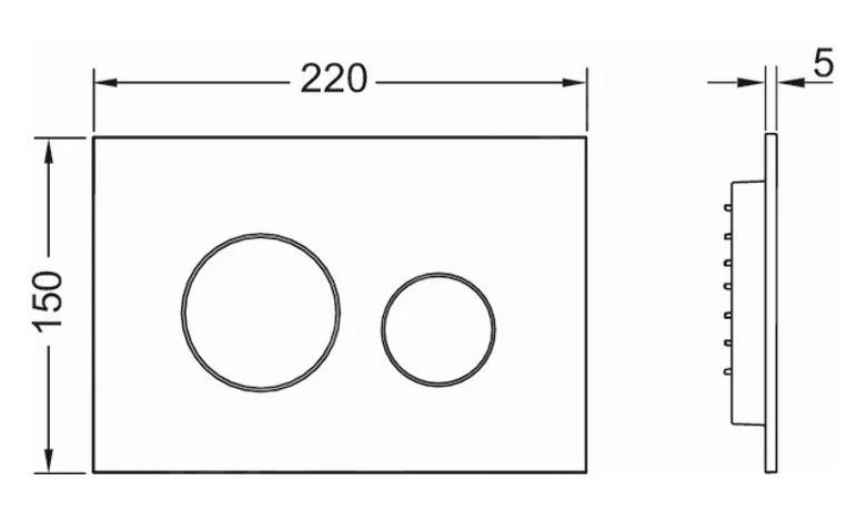 Tece TECEloop - Bedieningsplaat, Wit 9240920 - Afbeelding 2