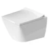 Duravit Viu - Wandtoilet Compact, Rimless, DuraFix, Met HygieneGlaze, Alpine Wit 2573092000