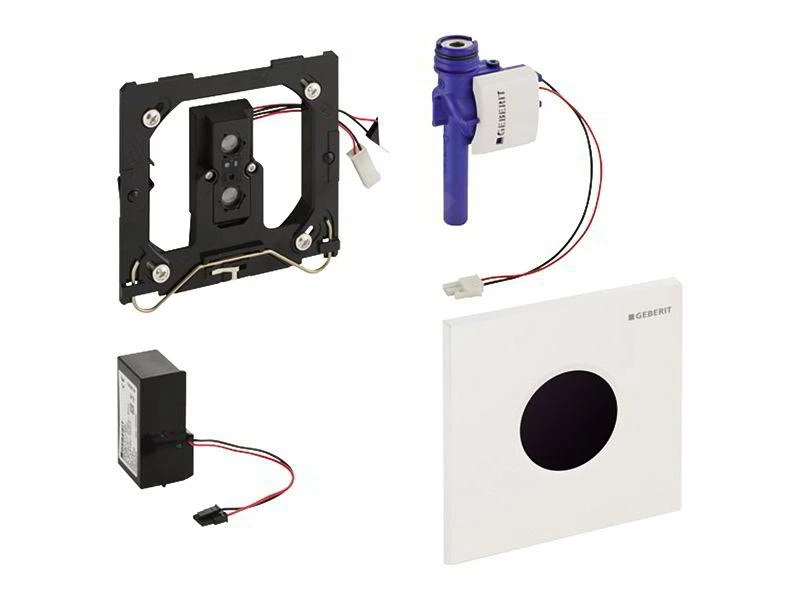 Geberit Spoelsystemen - Wc-besturing Met Elektronische Spoelactivering, Bedieningsplaat Type 01, Netvoeding, Alpine Wit 116.021.11.5 - Afbeelding 3