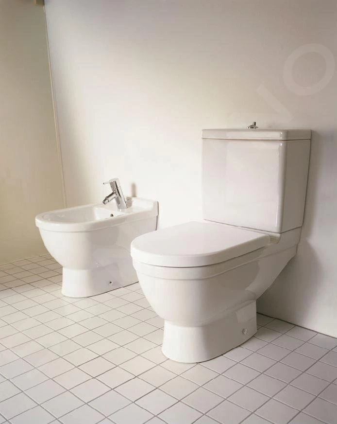Duravit Starck 3 - Duoblokpot, Met WonderGliss, Wit 01260900001 3 Duravit Starck 3 - Duoblokpot, Met WonderGliss, Wit 01260900001 - Afbeelding 3