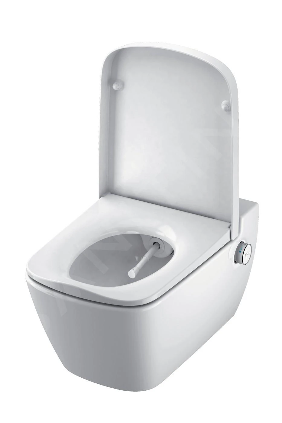 Geberit Duofix - Inbouwreservoir Voor Hangend Toilet Met SIGMA01 Bedieningsknop, Mat Chroom + Tece One - Hangend Douche-wc En Wc-bril, Rimless, SoftClose 111.300.00.5 NT3 - Afbeelding 6