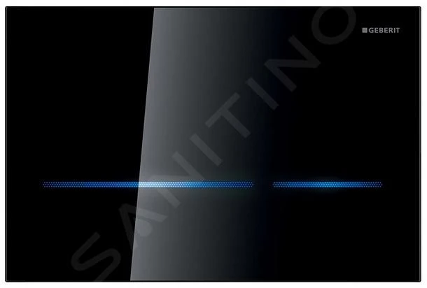 Geberit Sigma80 - Electronische Bediening Van De Spoeling, Dual Flush Spoeling, Glas Zwart 116.090.SG.1