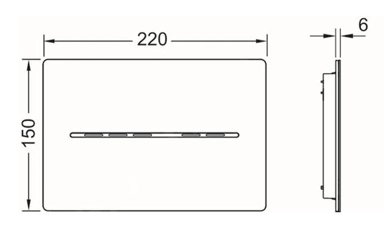 Tece TECEsolid Electronic - Elektronische Bedieningsplaat, Beschermlaag Tegen Vingerafdrukken, Batterijvoeding, Geborsteld Roestvrij Staal 9240464 - Afbeelding 2