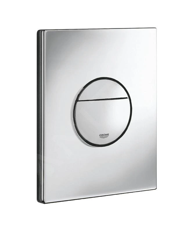 Grohe Solido - Complete Toiletset, Wandcloset + Bau Ceramic Toiletzitting Met SoftClose, Sail Bedieningsplaat, Chroom 39499000 - Afbeelding 5