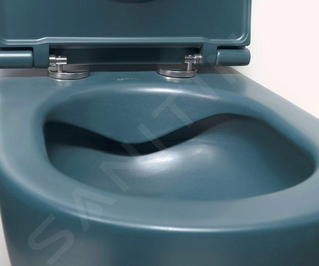 Sapho Isvea - Hangend Toilet INFINITY, Rimless, Petrol Groen 10NF02001-2P - Afbeelding 6