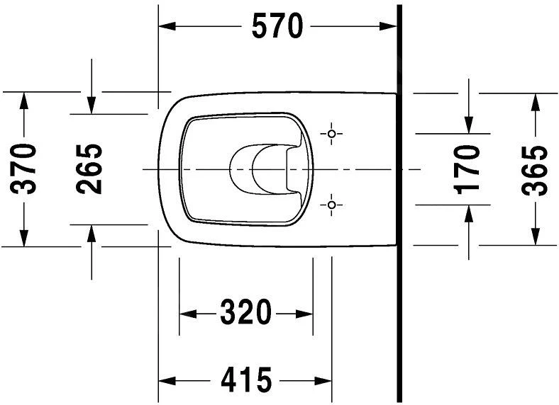 Duravit DuraStyle - Staande WC, Wit 2150090000 - Afbeelding 2
