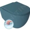 Sapho Isvea - Hangend Toilet INFINITY, Rimless, Petrol Groen 10NF02001-2P