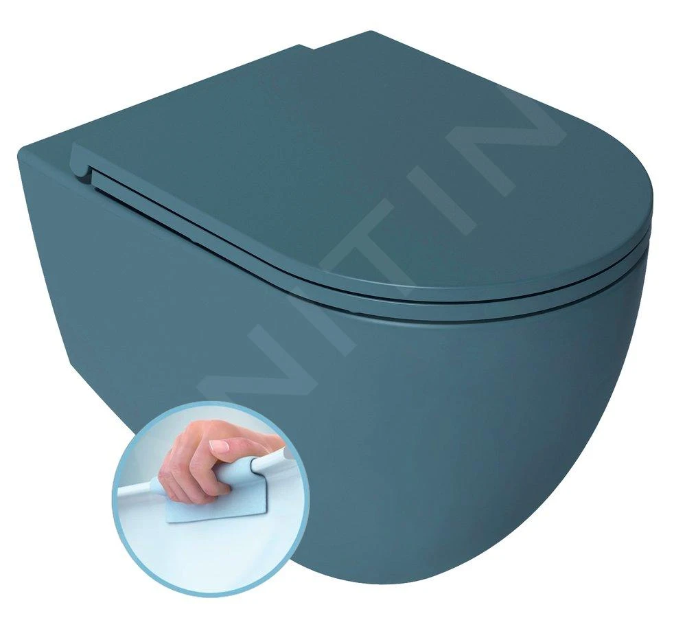 Sapho Isvea - Hangend Toilet INFINITY, Rimless, Petrol Groen 10NF02001-2P