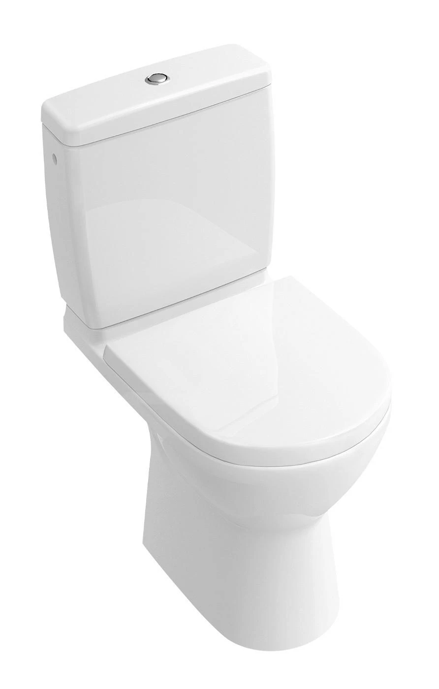 Villeroy & Boch O.novo - Compact Staande Toiletpot, Afvoer Achteraan, DirectFlush, Alpine Wit 5689R001