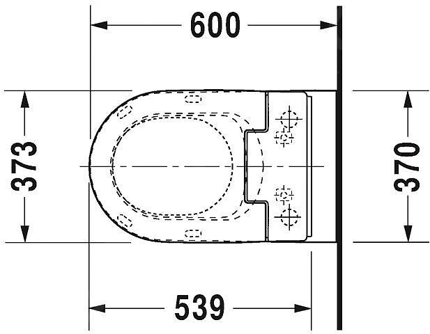 Duravit ME By Starck - Staande Wc Voor SensoWash, Met HygieneGlaze, Alpine Wit 2169592000 - Afbeelding 2