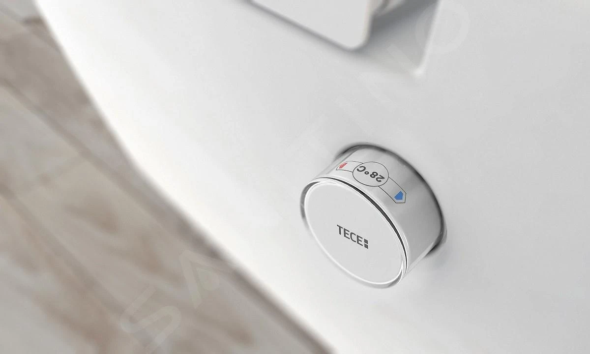 Geberit Duofix - Inbouwreservoir Voor Hangend Toilet Met SIGMA30 Bedieningsknop, Glanzend Chroom/chroom Mat + Tece One - Hangend Douche-wc En Wc-bril, Rimless, SoftClose 111.355.00.5 NT6 - Afbeelding 4