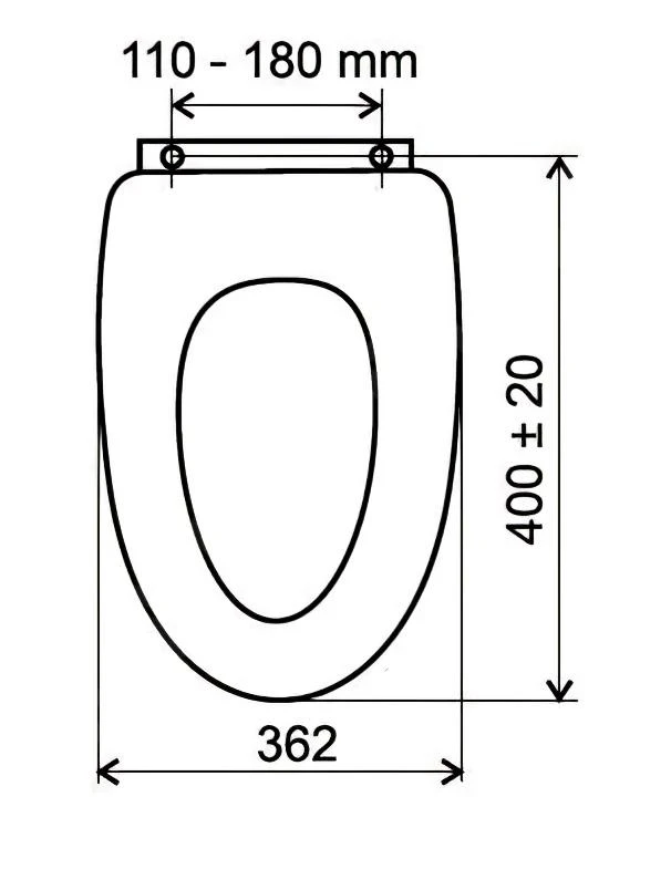 Novaservis Prestige - WC-zitting Softclose, MDF, Wit WC/SOFTLYRA - Afbeelding 2