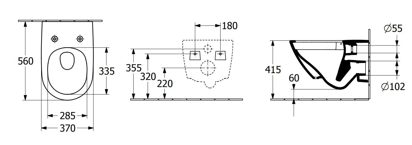 Villeroy & Boch Subway 3.0 - Hangend Toilet Met Wc-bril SoftClosing, TwistFlush, Alpine Wit 4670TS01 - Afbeelding 2
