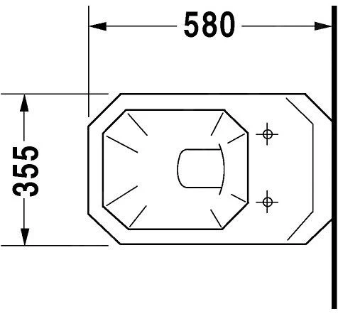 Duravit 1930 - Hangend Toilet, Wit 0182090000 - Afbeelding 2