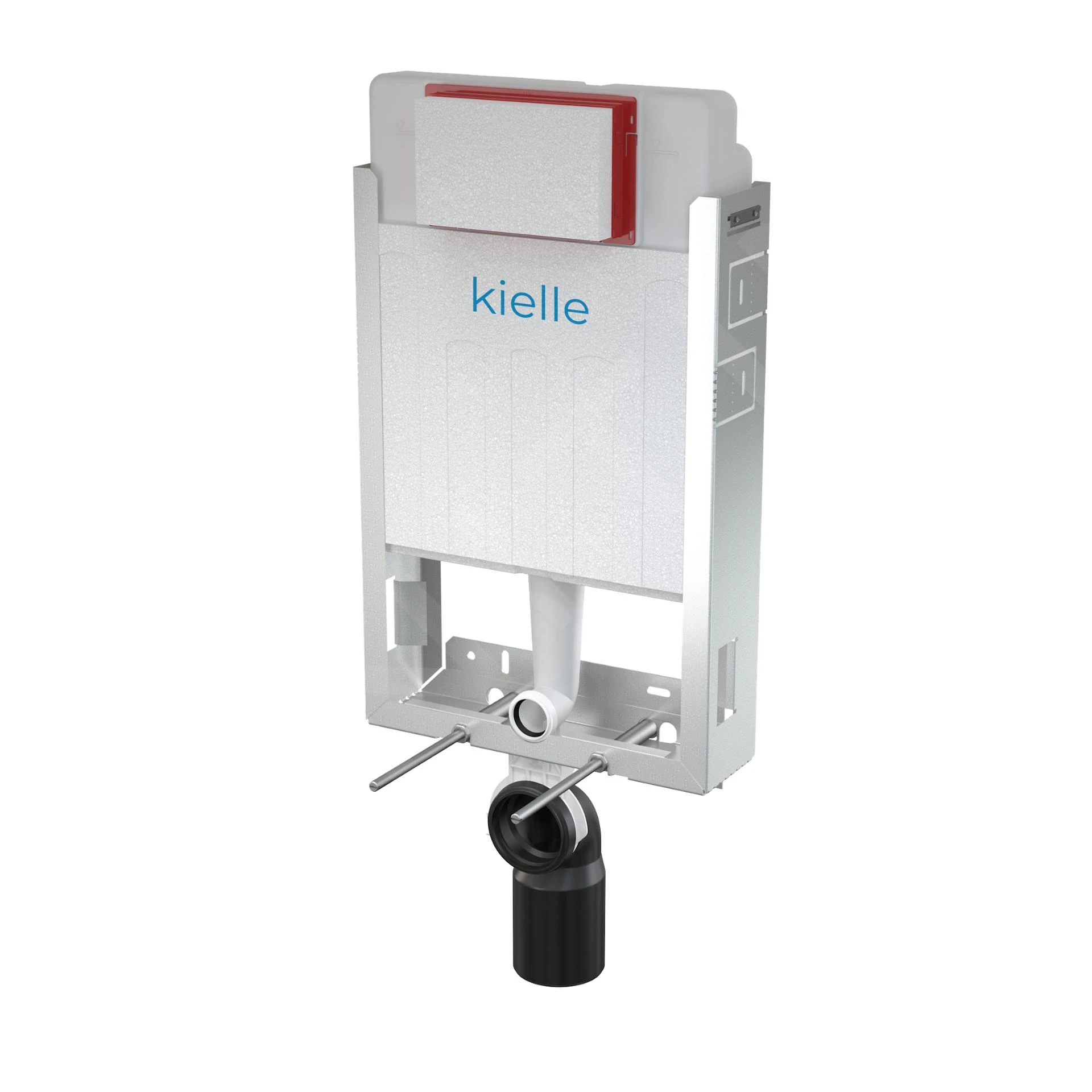 Kielle Genesis - Set Voorwandinstallatie, Toilet Gaia, Toiletbril Softclose En Bedieningspaneel Gemini III, Mat Zwart 30505SZ12 - Afbeelding 3