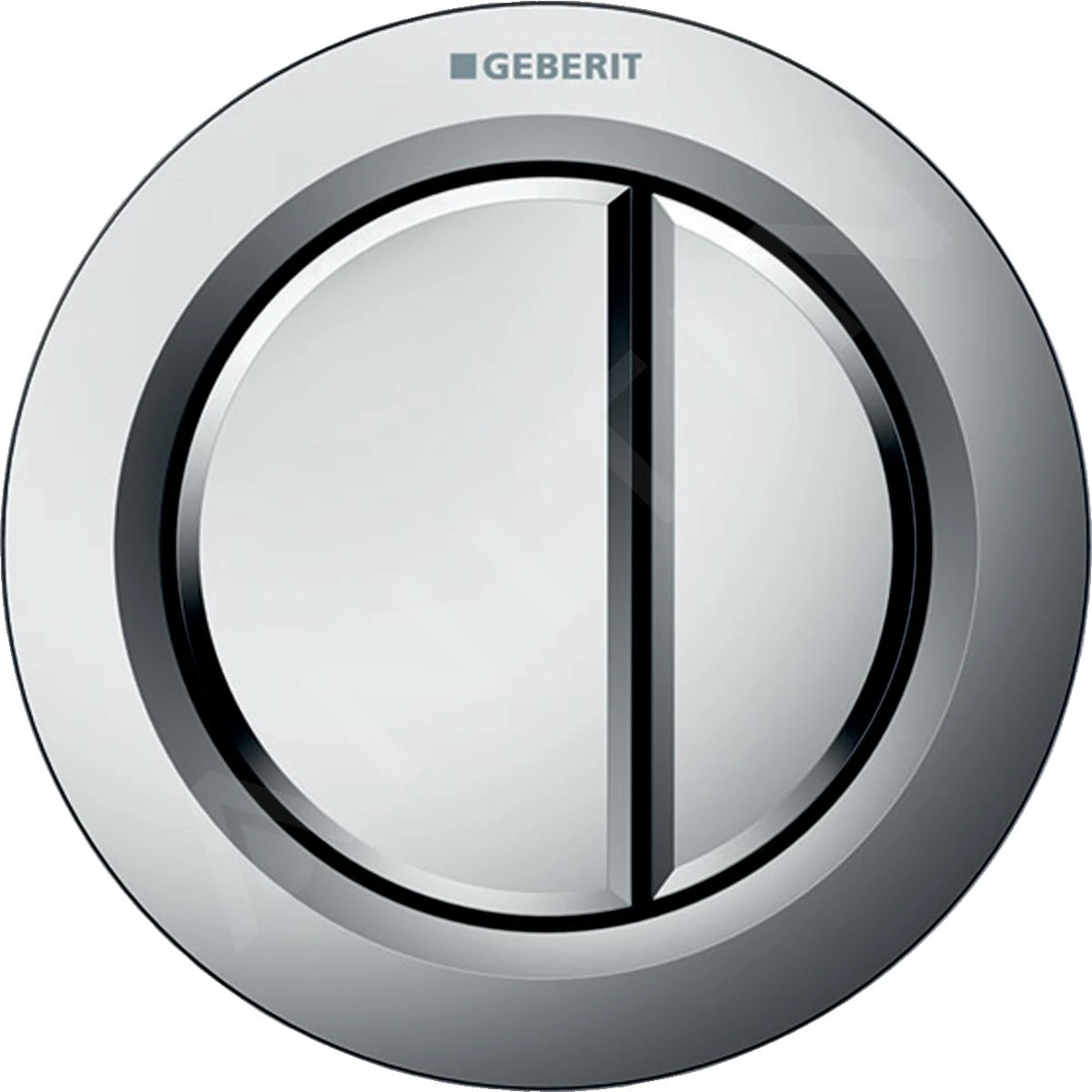 Geberit Spoelsystemen - Afstandsbediening Type 01, Pneumatisch, Voor 2-toets Spoeling, Mat Chroom 116.050.46.1