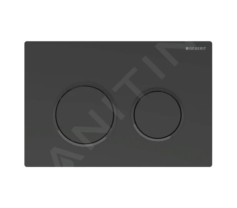 Geberit Omega20 - Bedieningsplaat, Mat Zwart 115.085.16.1