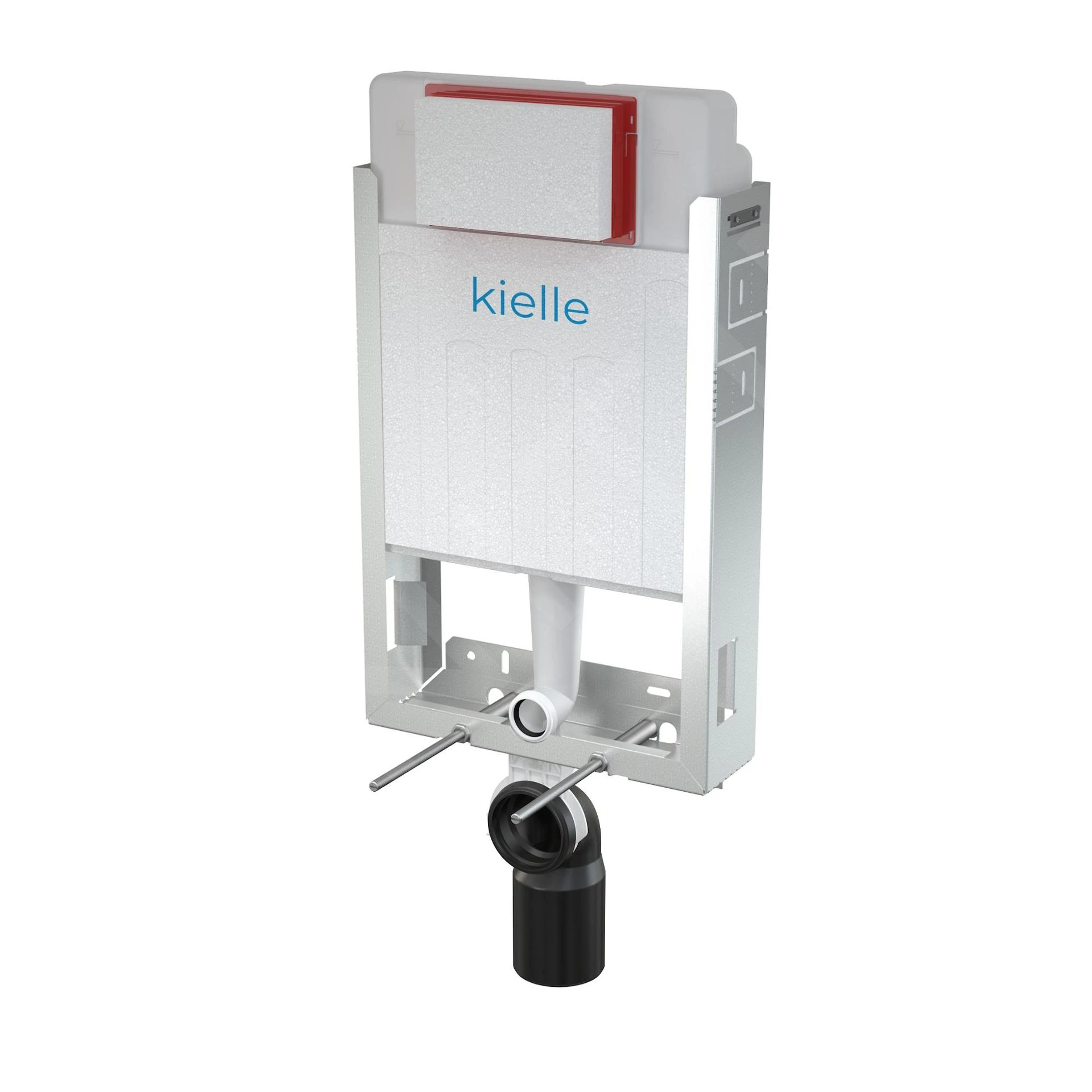 Kielle Genesis - Set Voorwandinstallatie, Toilet Met Toiletbril Softclose En Bedieningspaneel Gemini II, Mat Zwart / Chroom 30505SZ18 - Afbeelding 6