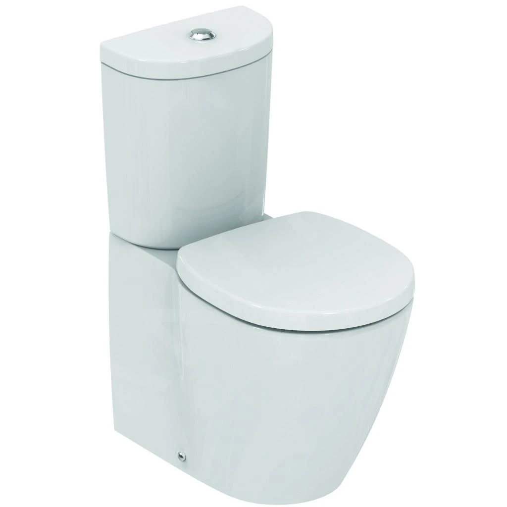 Ideal Standard Connect Space - Duoblok Pot Met Kap, Onder-/achterafvoer, Wit E118601 - Afbeelding 3