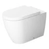 Duravit ME By Starck - Staand Toilet, Afvoer Horizontaal, Met WonderGliss, Wit/mat Wit 21690926001