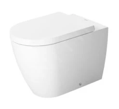 Duravit ME By Starck - Staand Toilet, Afvoer Horizontaal, Met WonderGliss, Wit/mat Wit 21690926001