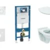 Geberit Duofix - Set Voorwandinstallatie, Closet Alpha Met WC-zitting, SIGMA01 Bedieningsknop, Alpine Wit 111.300.00.5 ND1