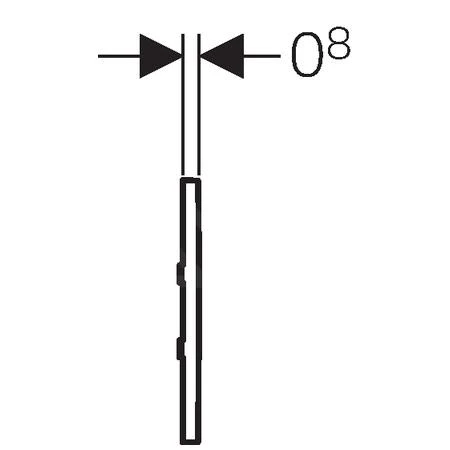 Geberit Spoelsystemen - Urinoirstuursysteem Met Elektronische Spoelactivering Type 30, Batterijvoeding, Geborsteld Chroom 116.037.KX.1 - Afbeelding 3