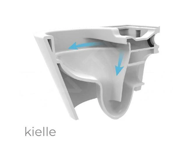 Kielle Genesis - Set Voorwandinstallatie, Toilet Met Toiletbril Softclose En Bedieningspaneel Gemini II, Mat Zwart / Chroom 30505SZ18 - Afbeelding 8